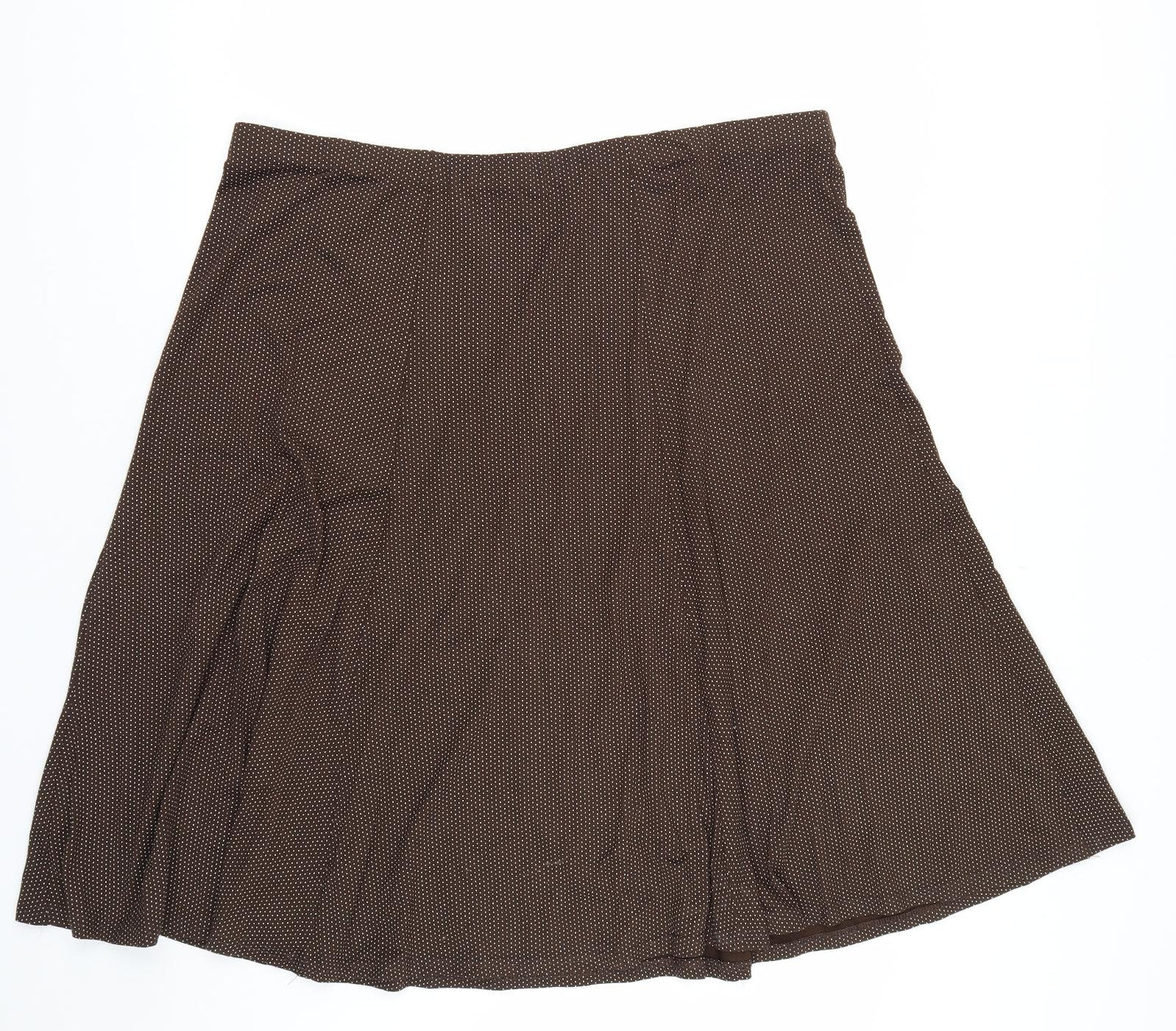BM Womens Brown Polka Dot  Trumpet Skirt Size 18