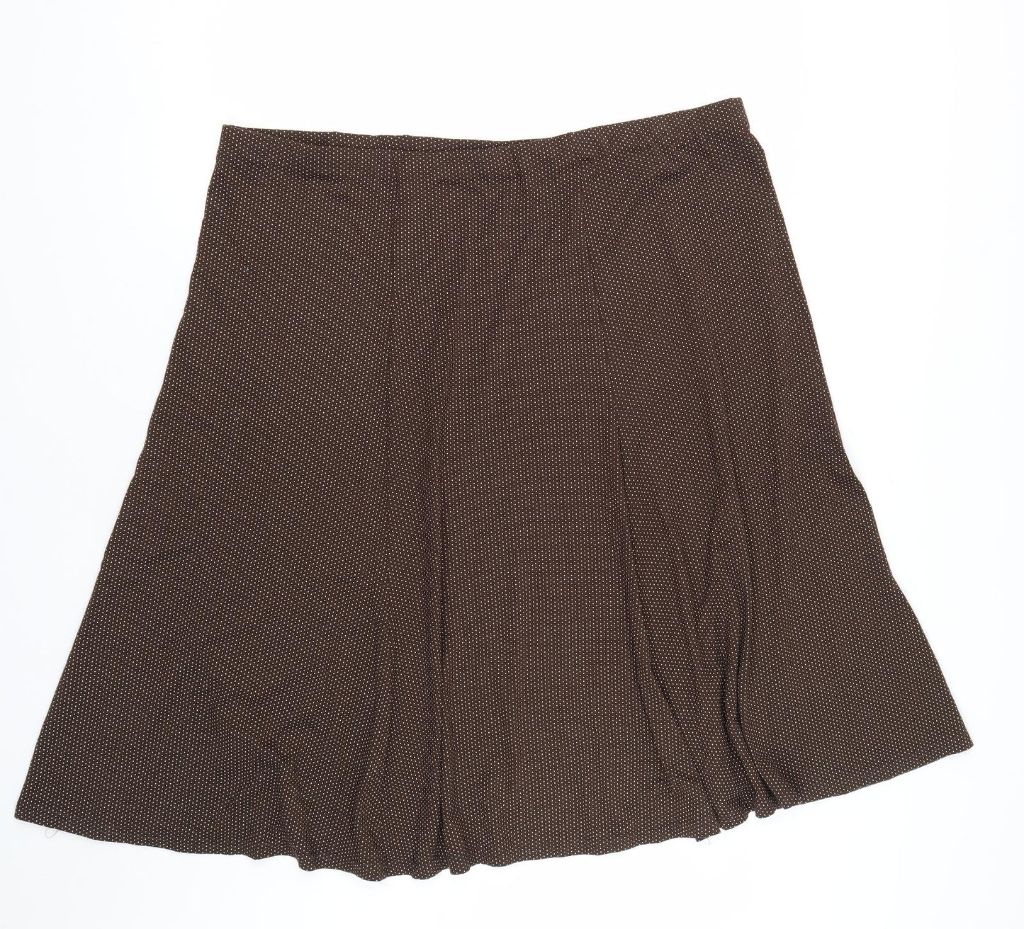 BM Womens Brown Polka Dot  Trumpet Skirt Size 18