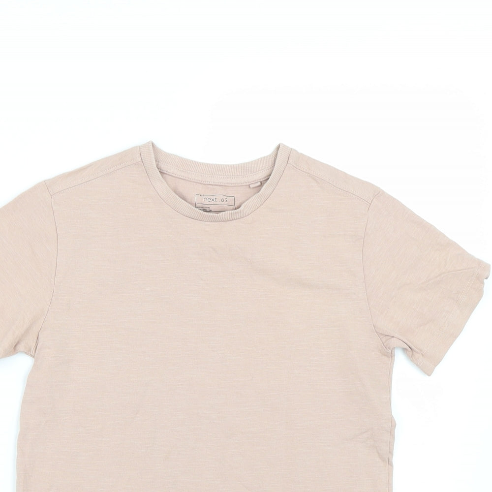 NEXT Boys Brown   Basic T-Shirt Size 7 Years
