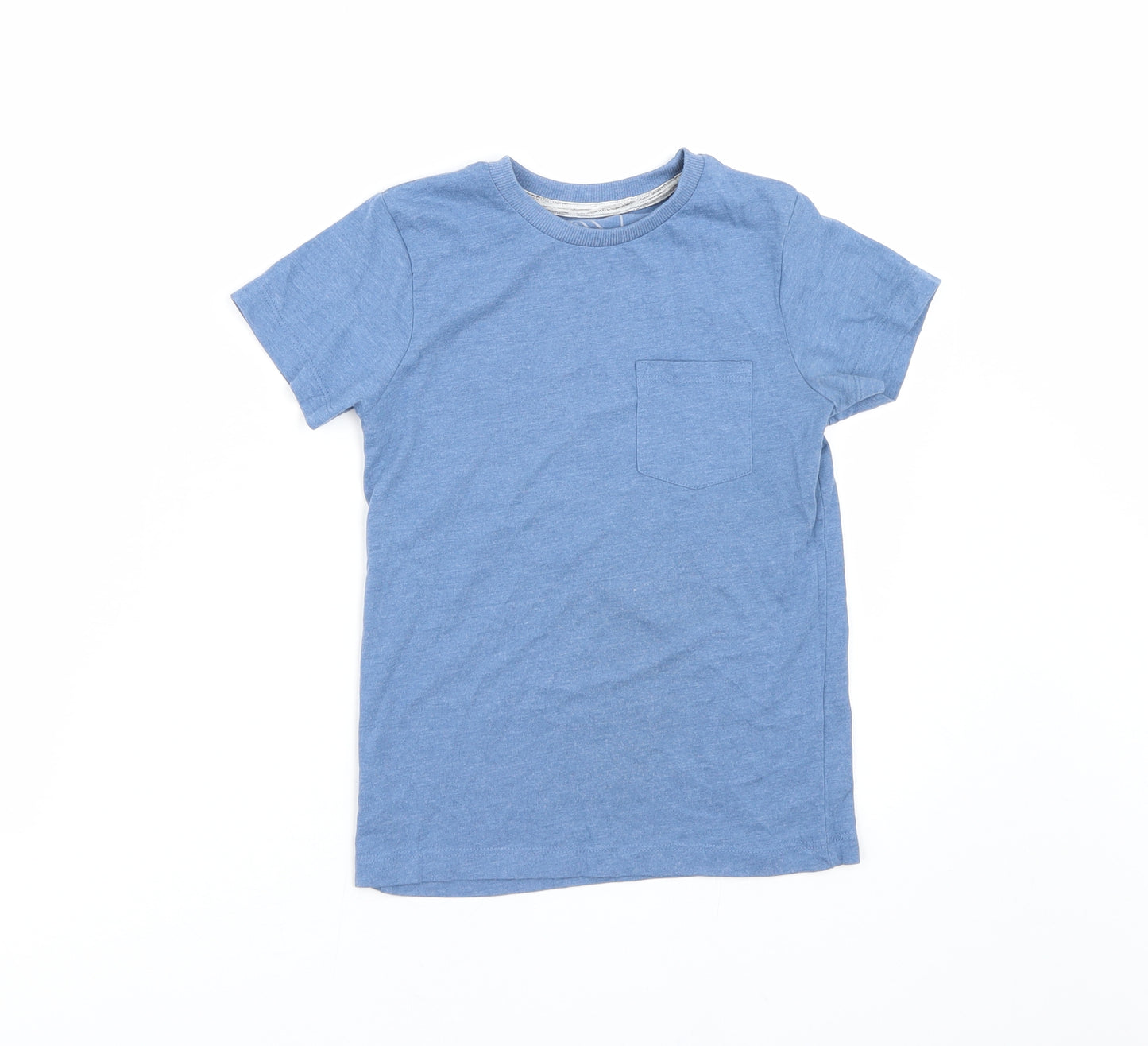 Matalan Boys Blue   Basic T-Shirt Size 6 Years