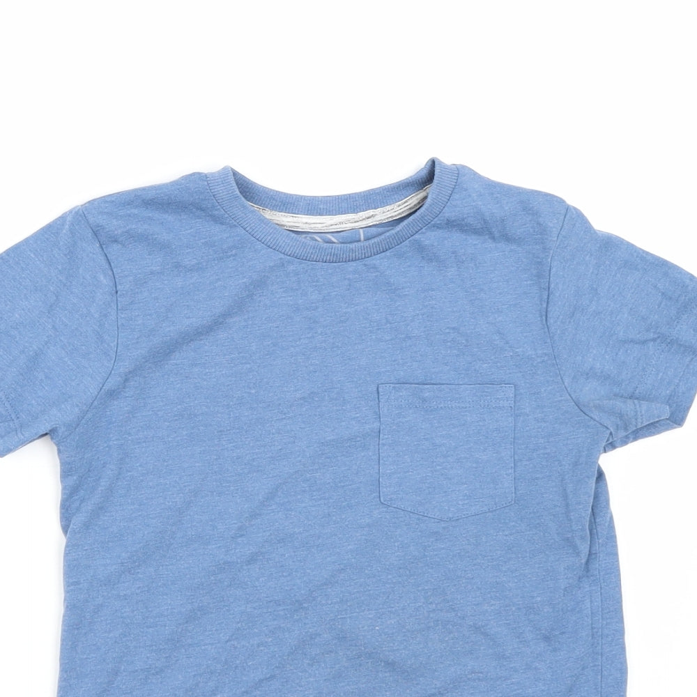 Matalan Boys Blue   Basic T-Shirt Size 6 Years