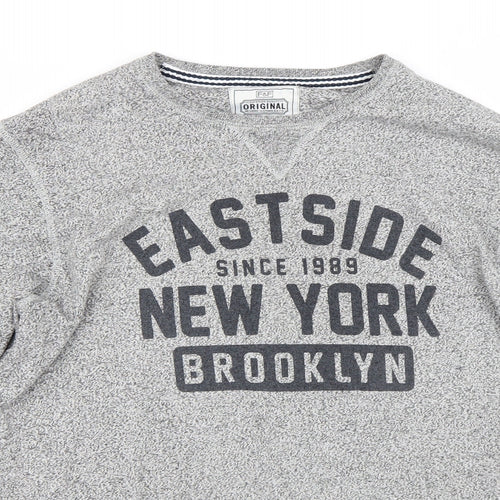 F&F Mens Grey    T-Shirt Size XL