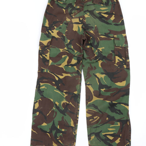 Highlander Girls Green Camouflage  Cargo Trousers Size 7-8 Years