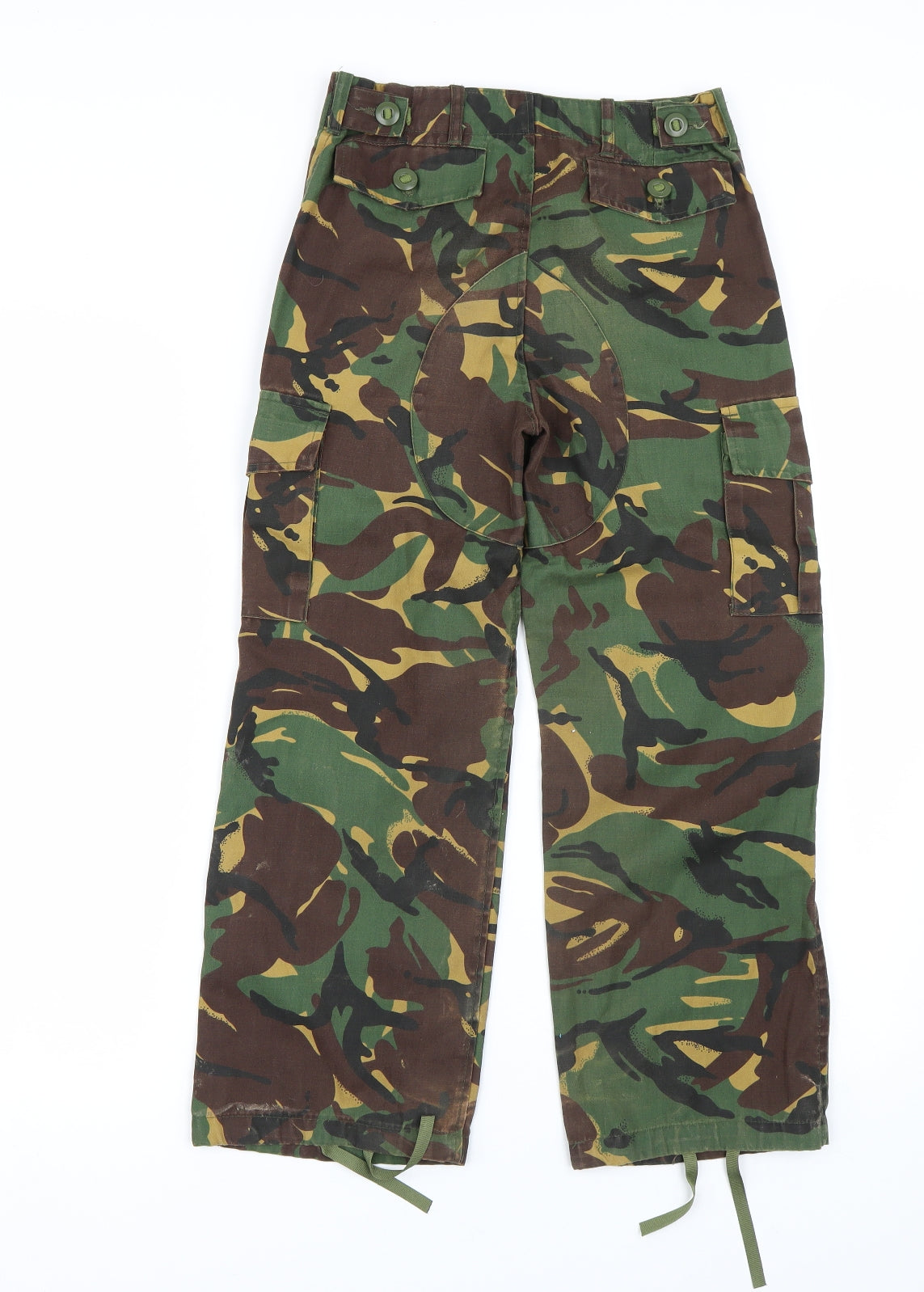 Highlander Girls Green Camouflage  Cargo Trousers Size 7-8 Years