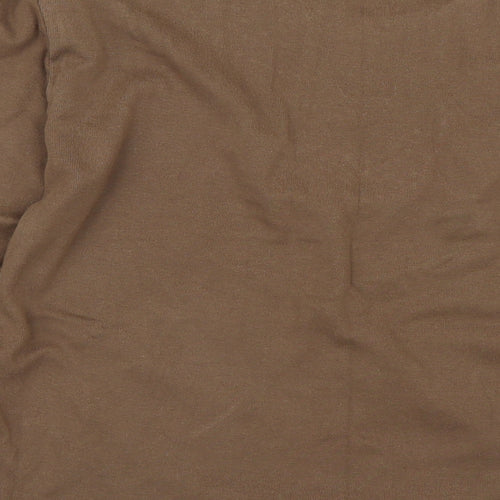 IMAGES Womens Brown   Basic T-Shirt Size XL