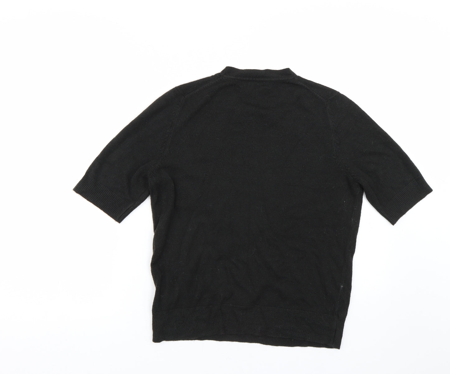 M&S Womens Black   Basic T-Shirt Size 10
