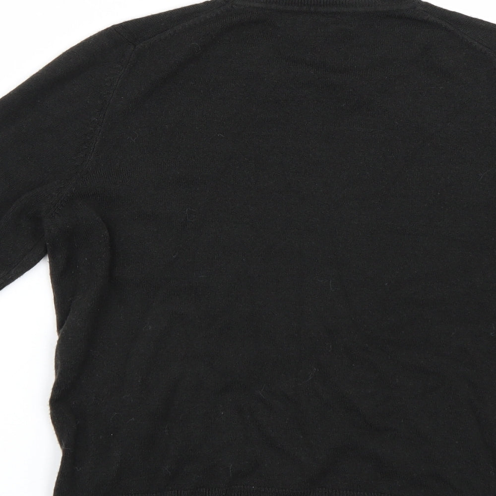 M&S Womens Black   Basic T-Shirt Size 10