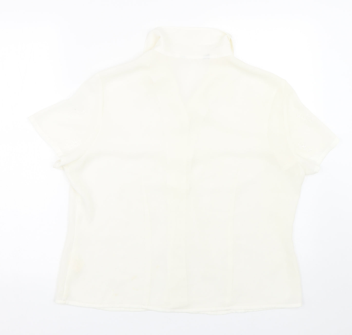 Atmosphere Womens Beige   Basic Button-Up Size 16
