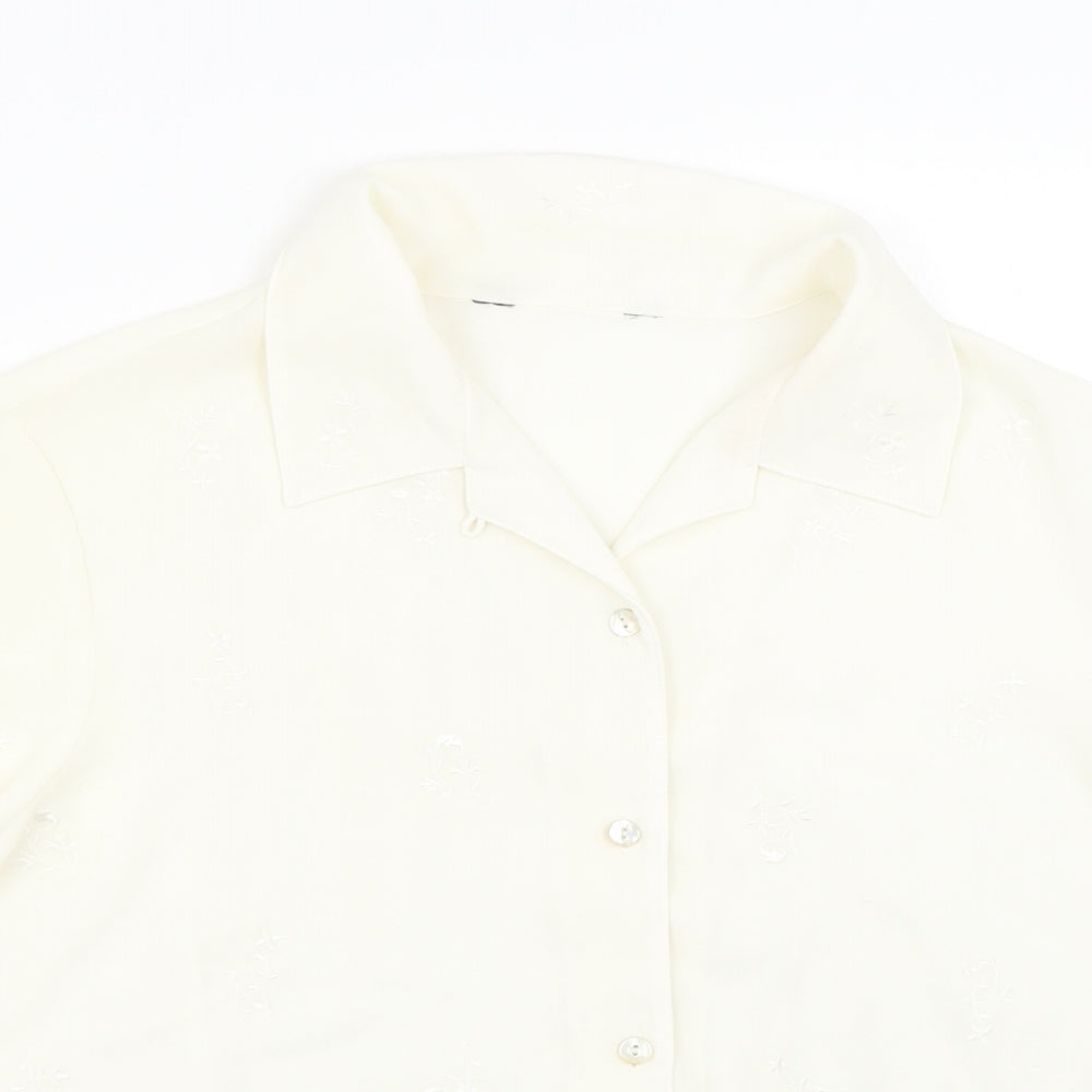 Atmosphere Womens Beige   Basic Button-Up Size 16