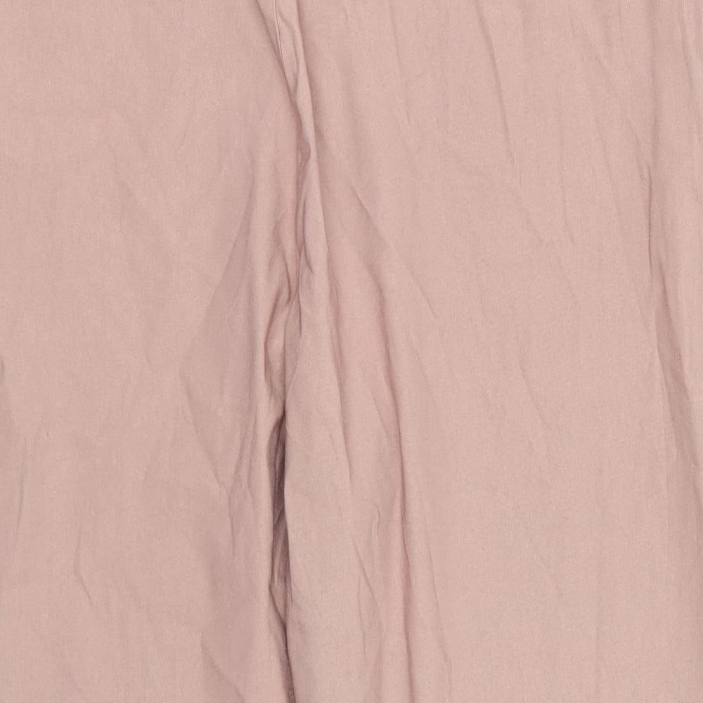 Emeliax Womens Pink   Cropped Trousers Size XL L20 in