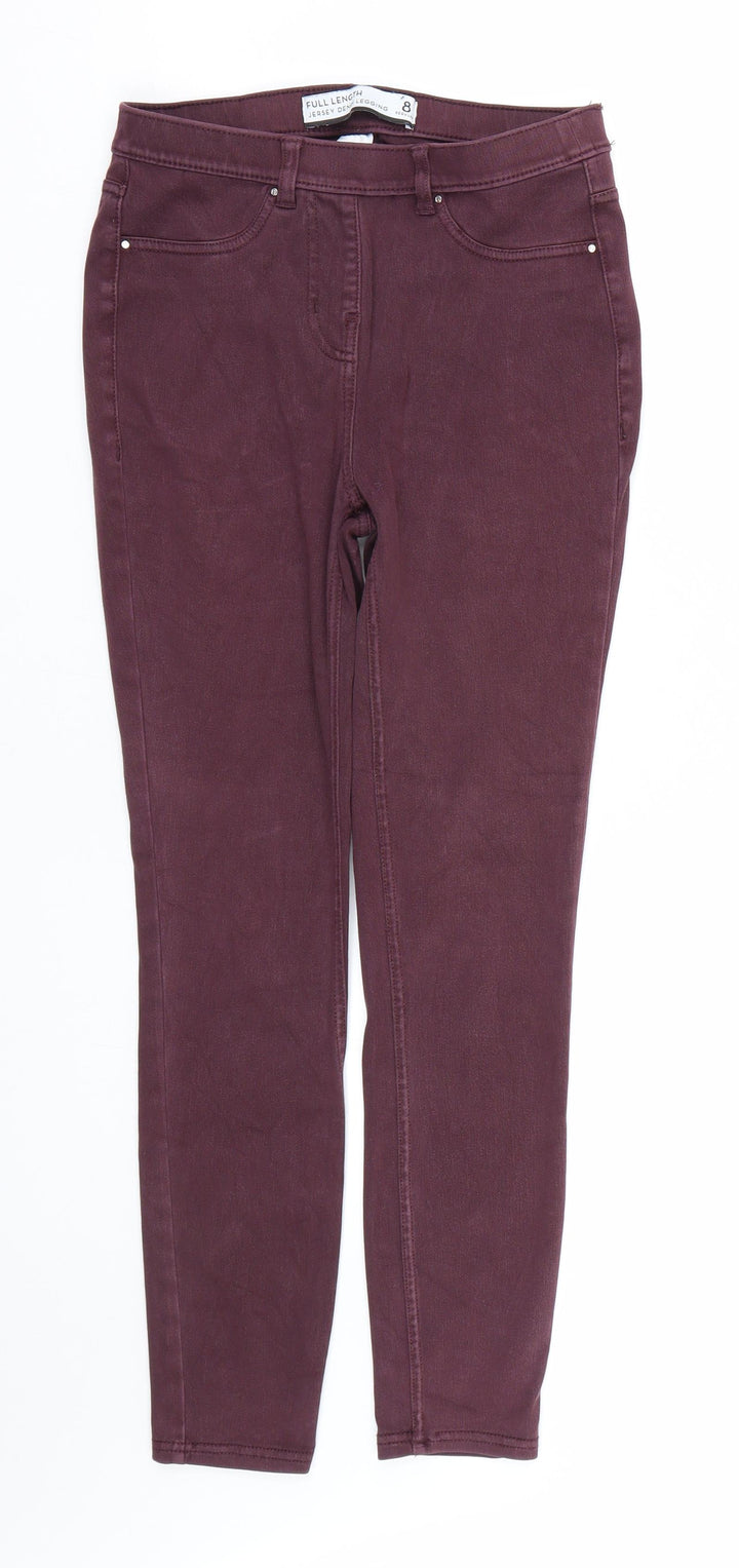 NEXT Womens Red  Denim Jegging Jeans Size 8 L25 in