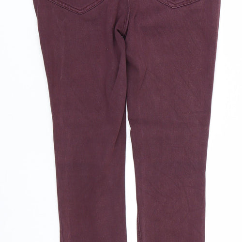 NEXT Womens Red  Denim Jegging Jeans Size 8 L25 in