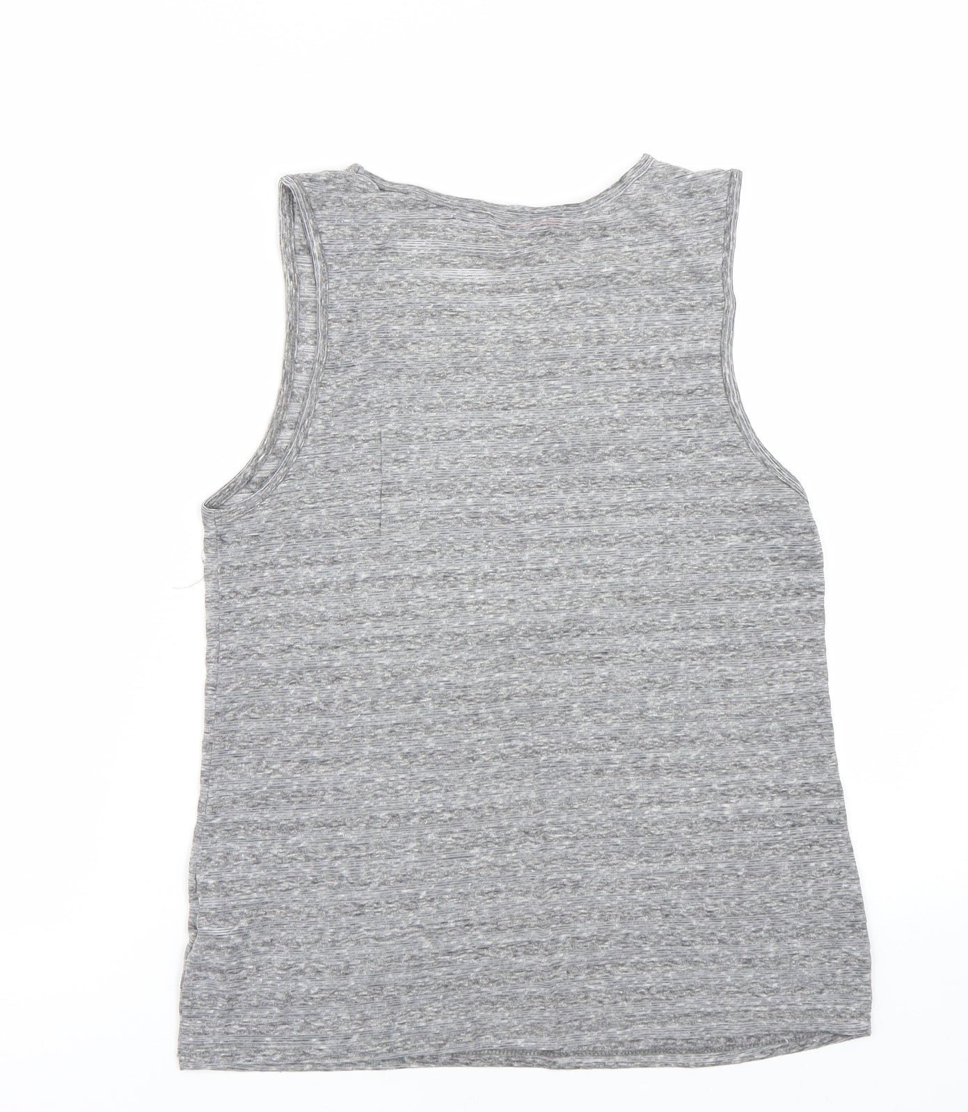 New Look Womens Grey Striped  Basic Tank Size 10