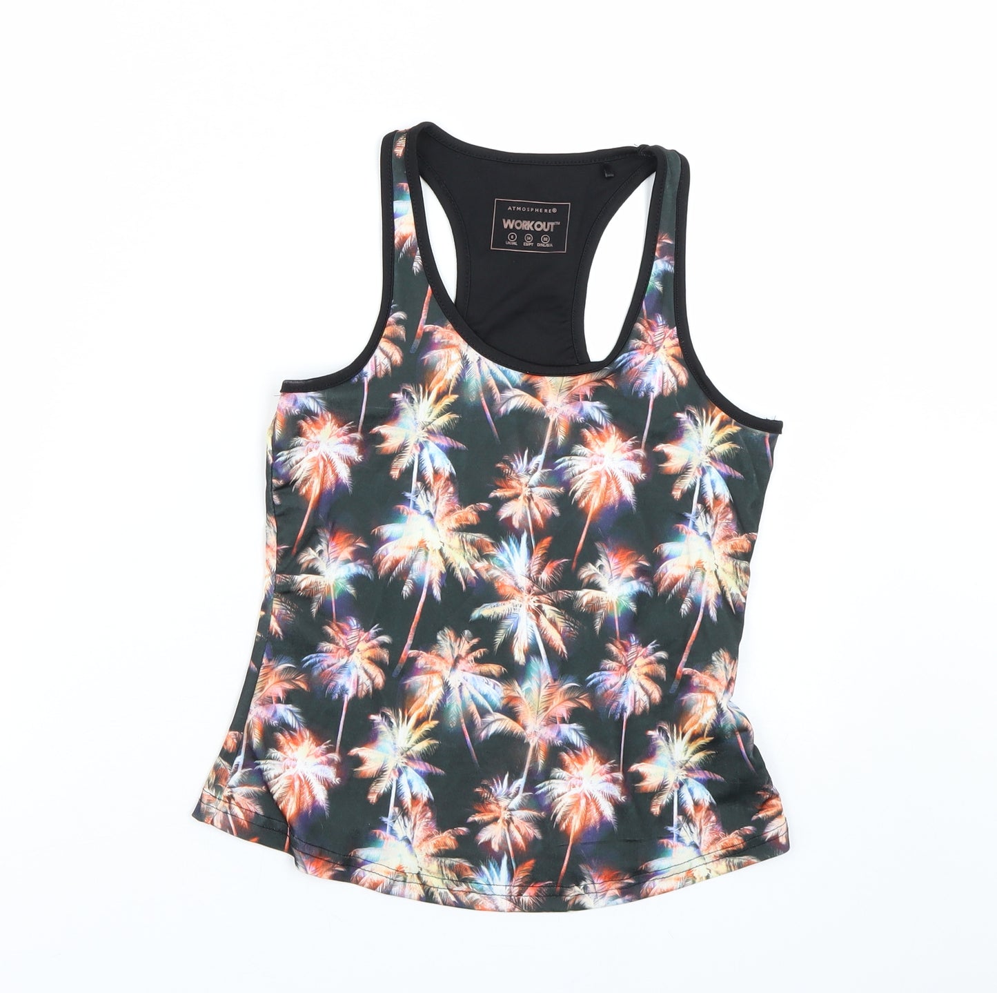 Primark Womens Multicoloured Floral  Basic Tank Size 6