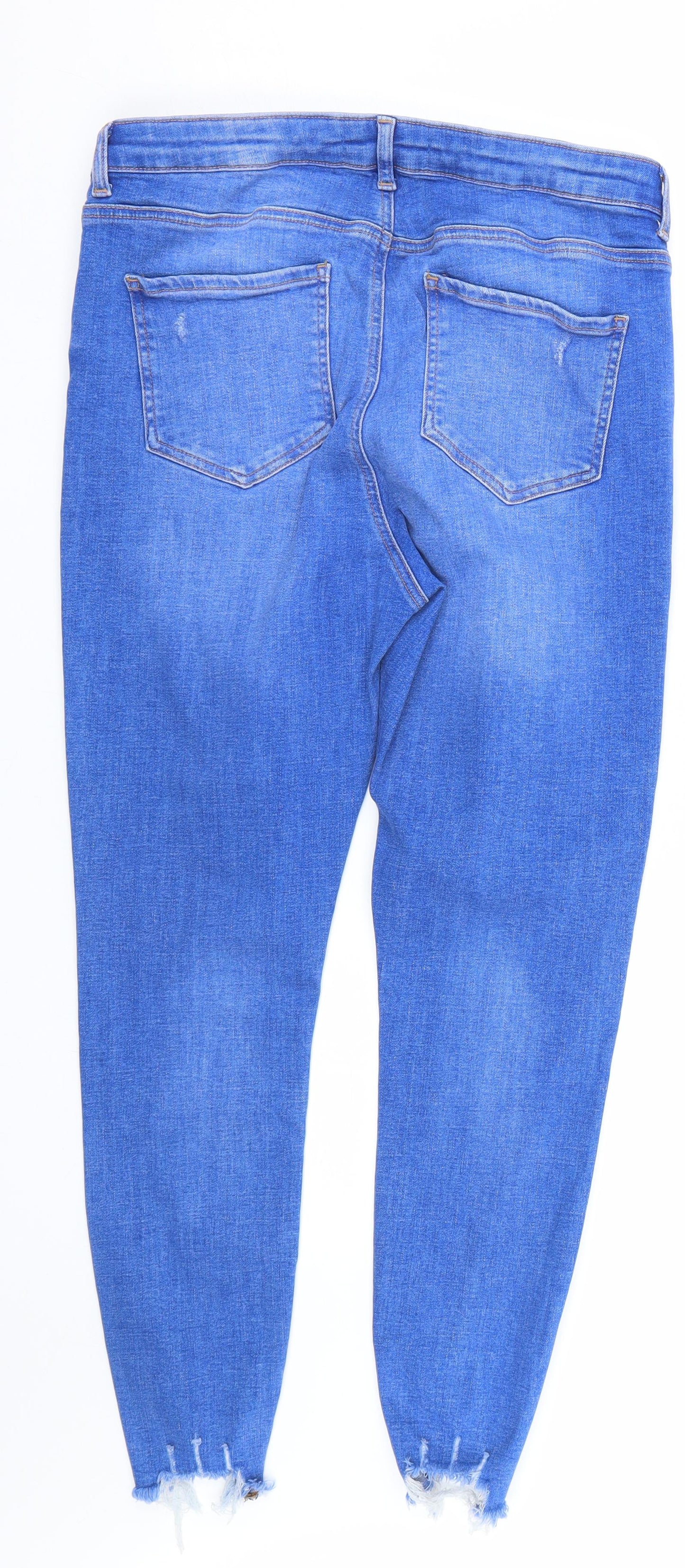 Primark Womens Blue  Denim Skinny Jeans Size 16 L26 in