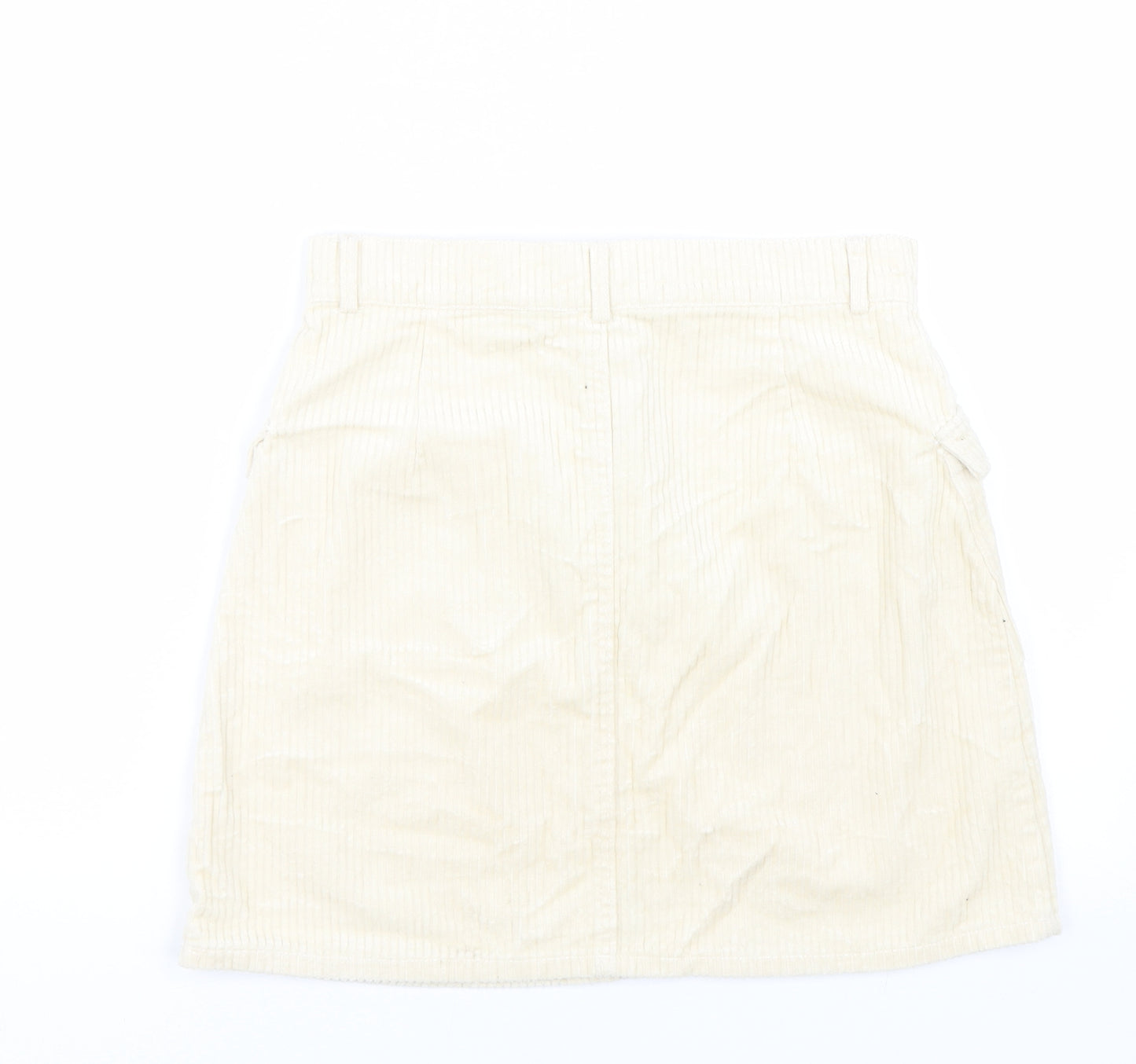Primark Womens Beige  Corduroy Mini Skirt Size 10