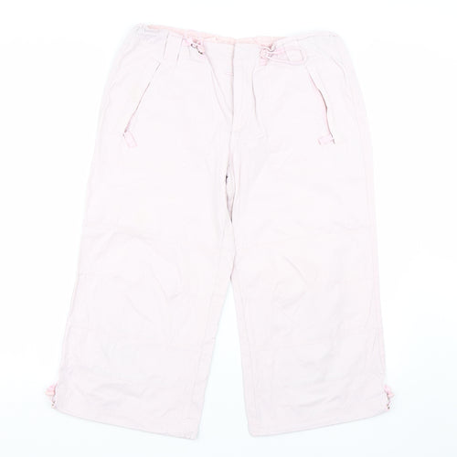 Olympus Womens Pink   Cropped Trousers Size 12 L20 in