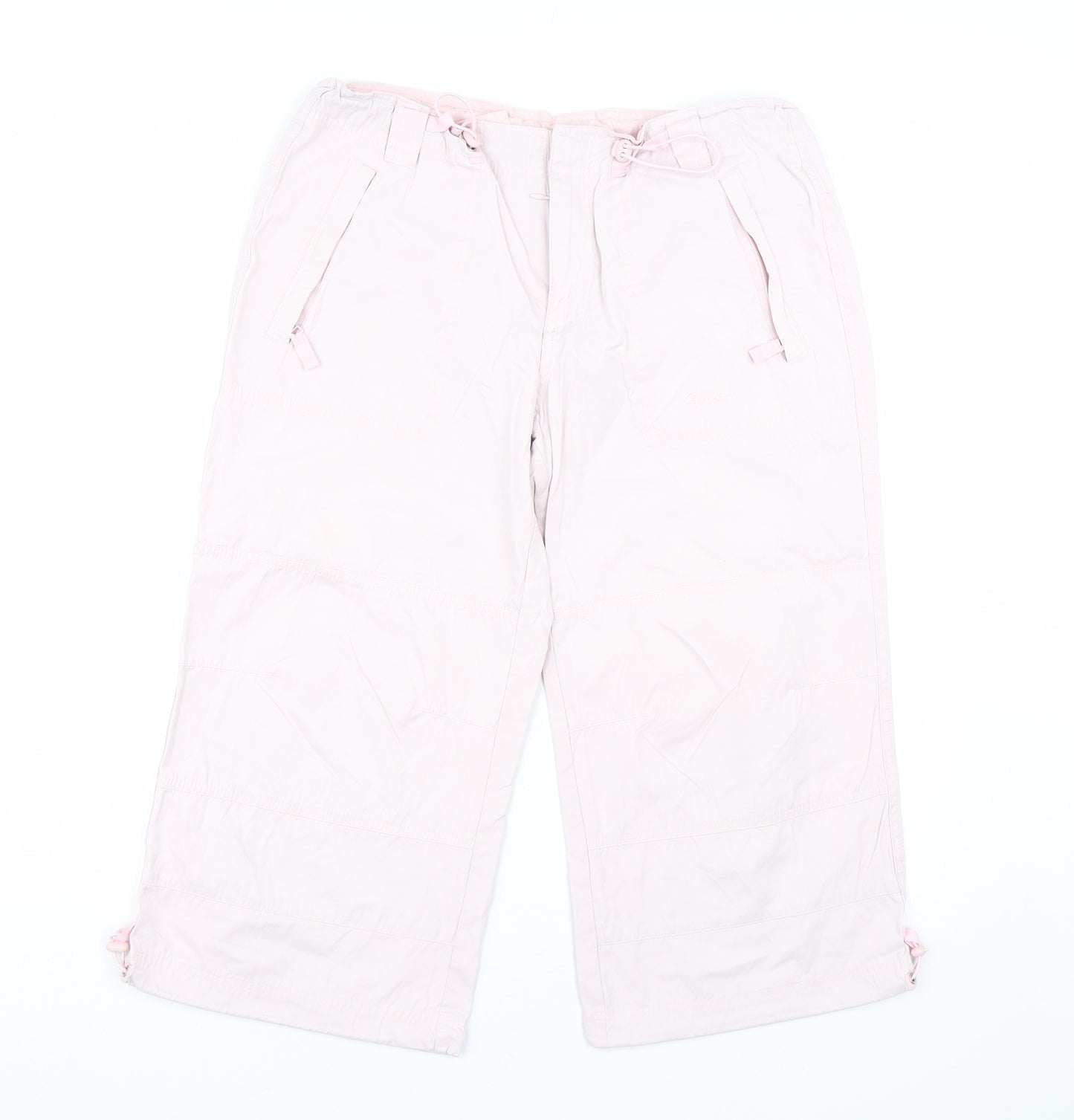 Olympus Womens Pink   Cropped Trousers Size 12 L20 in