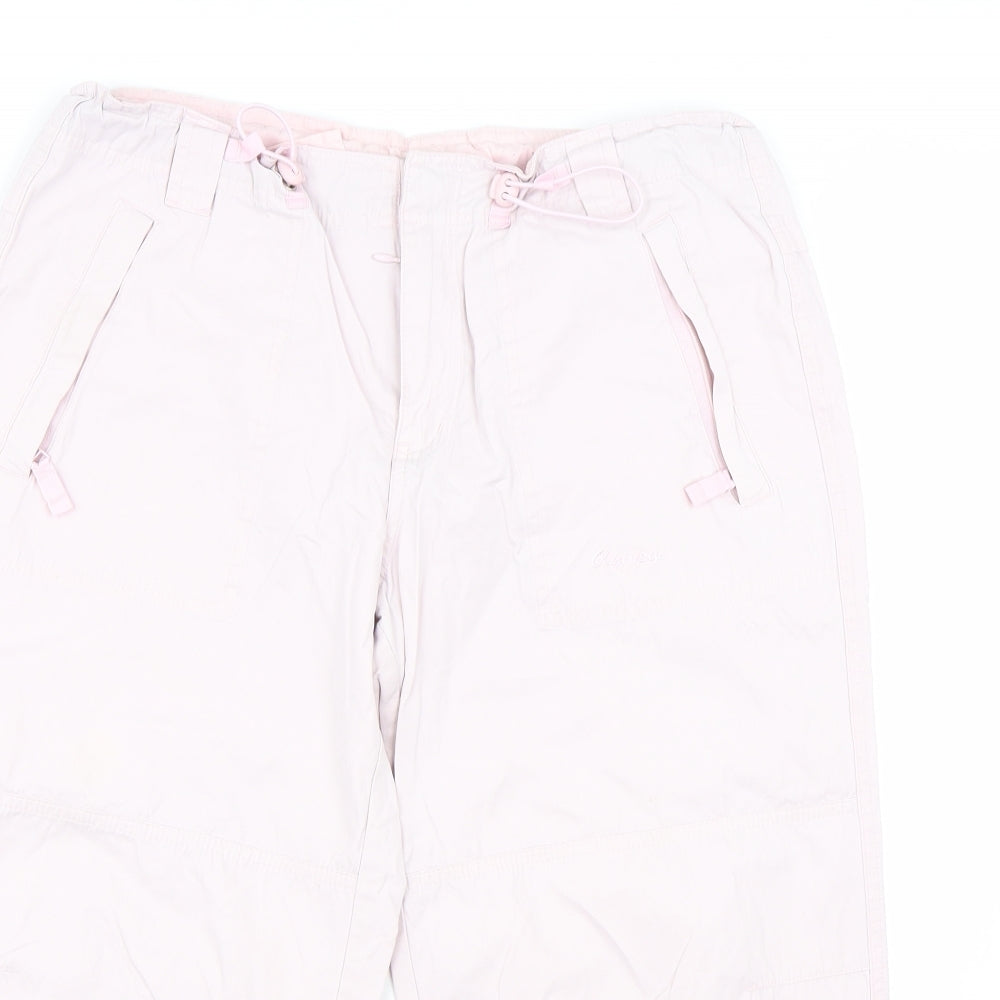 Olympus Womens Pink   Cropped Trousers Size 12 L20 in