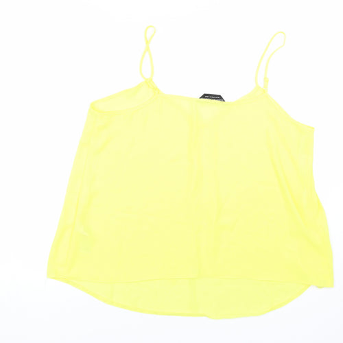 Dorothy Perkins Womens Yellow   Basic Tank Size 16