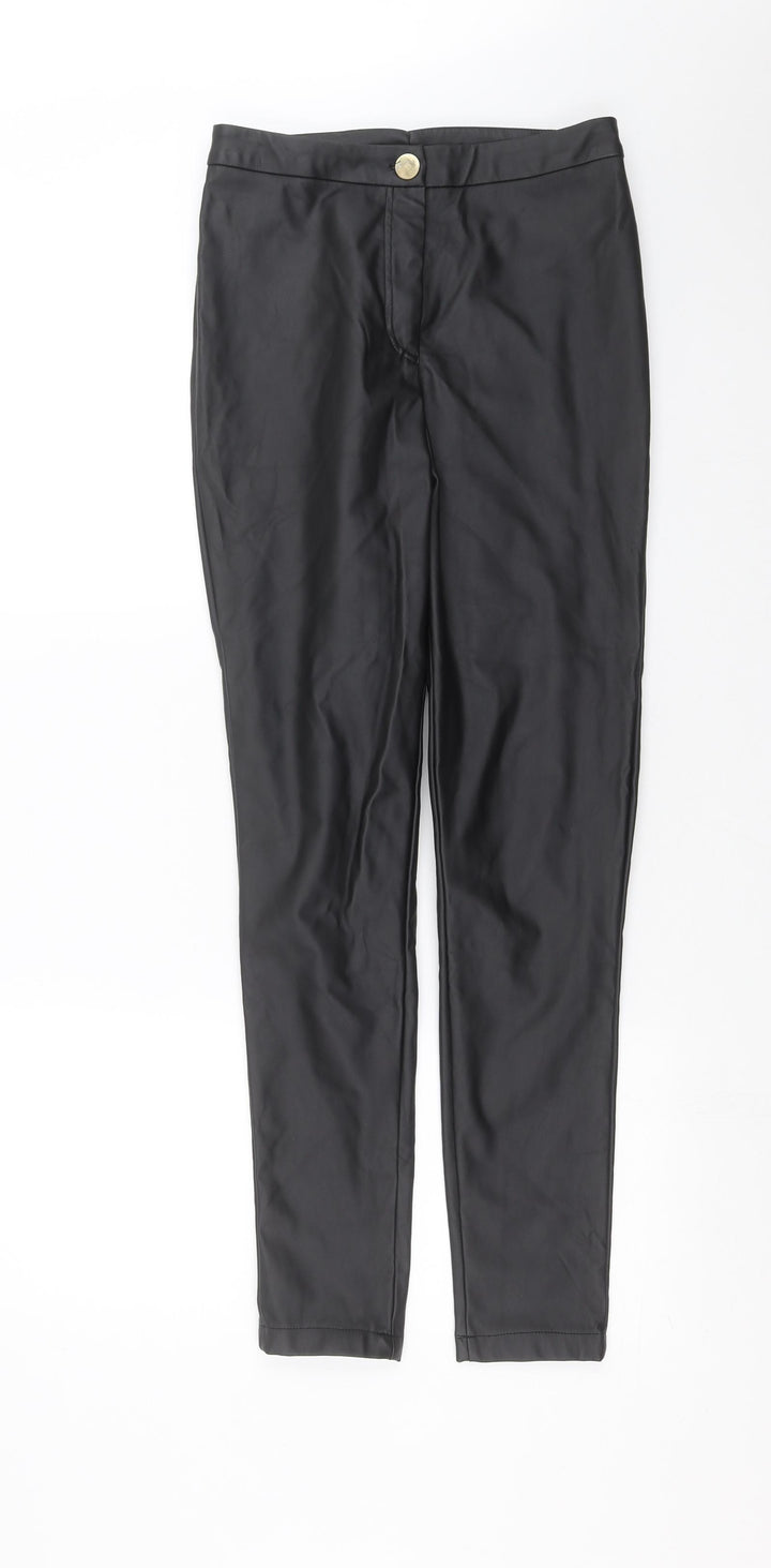 Missguided Womens Black   Trousers  Size 10 L29 in