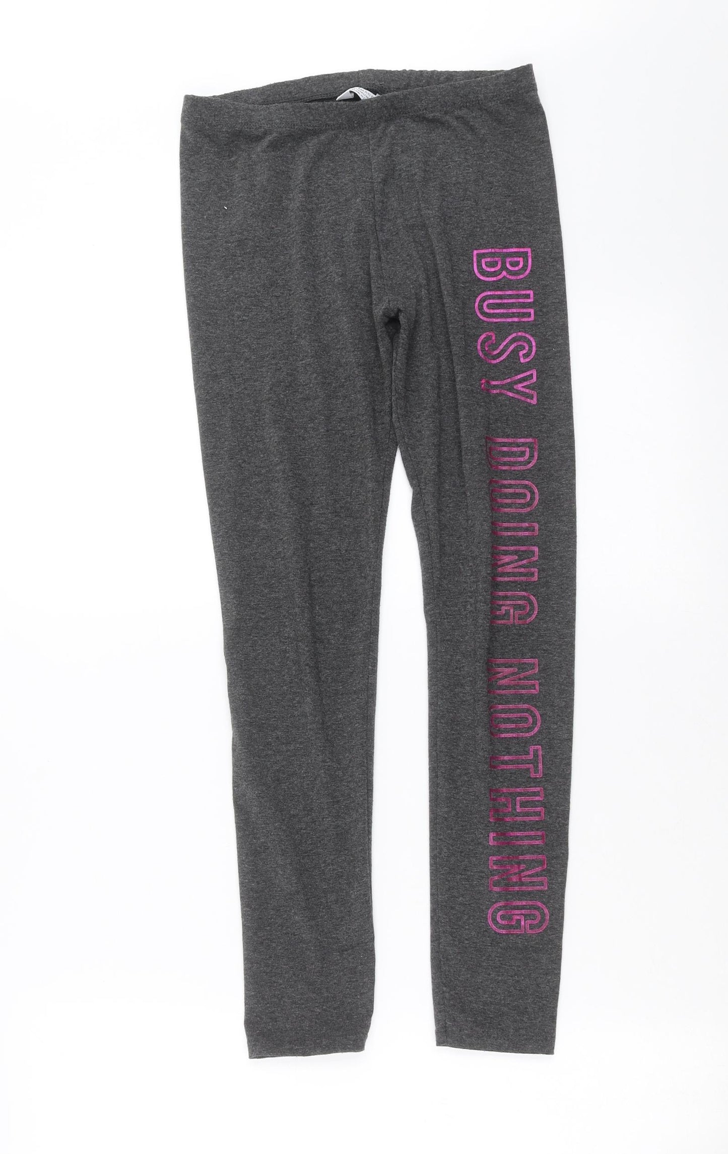 Primark Girls Grey   Carrot Trousers Size 10-11 Years - Busy doing Nothing
