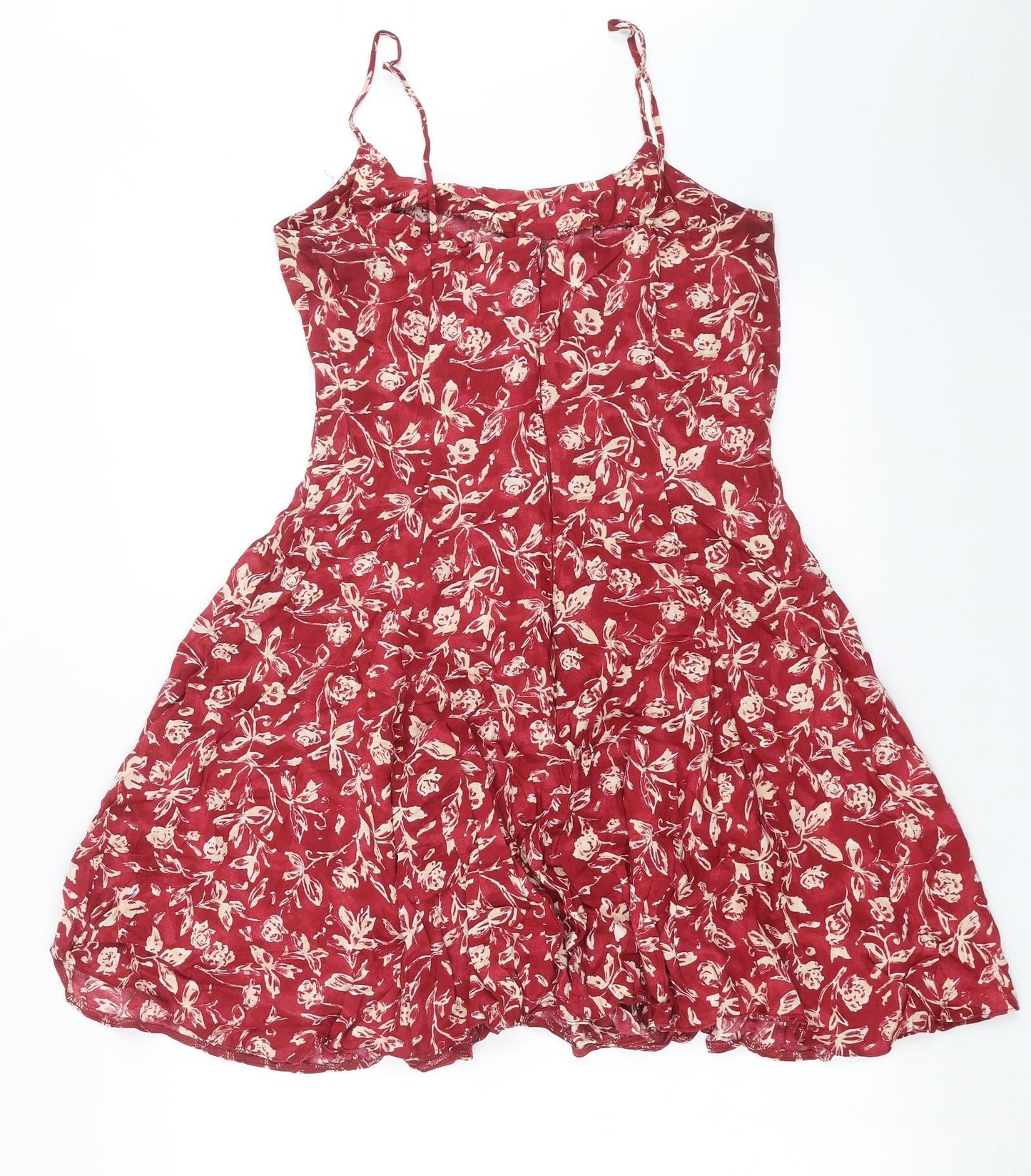 Dorothy Perkins Womens Red Floral  Fit & Flare  Size 12