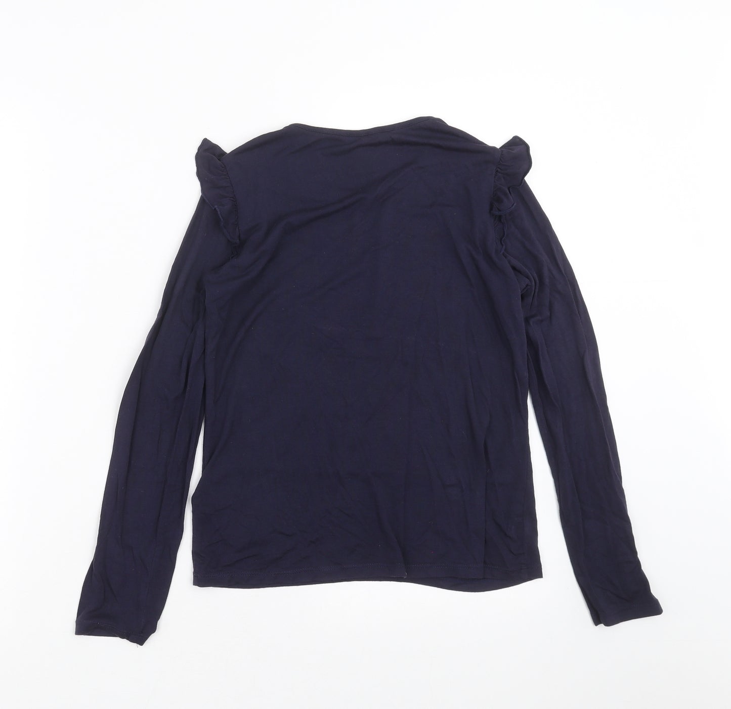 Monsoon Girls Blue   Basic T-Shirt Size 11-12 Years  - swan