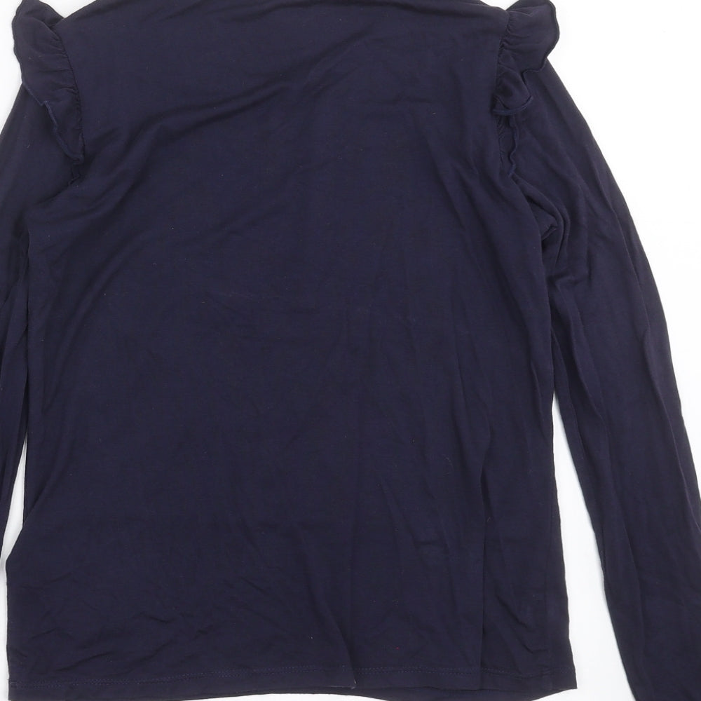 Monsoon Girls Blue   Basic T-Shirt Size 11-12 Years  - swan