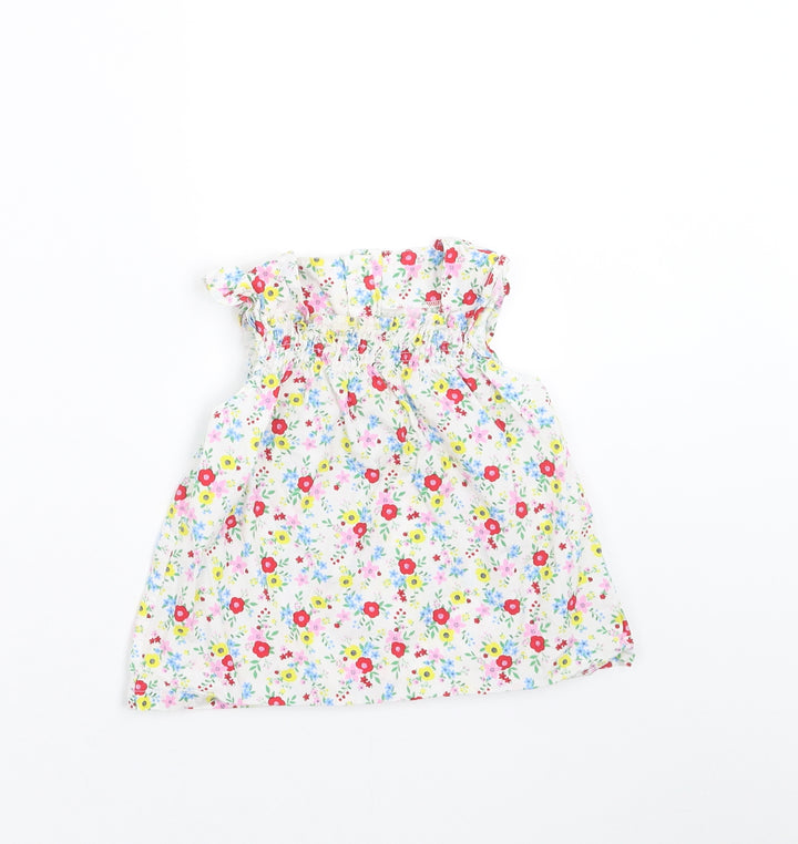 TU Girls Multicoloured Floral Basic Blouse Size 6-9 Months