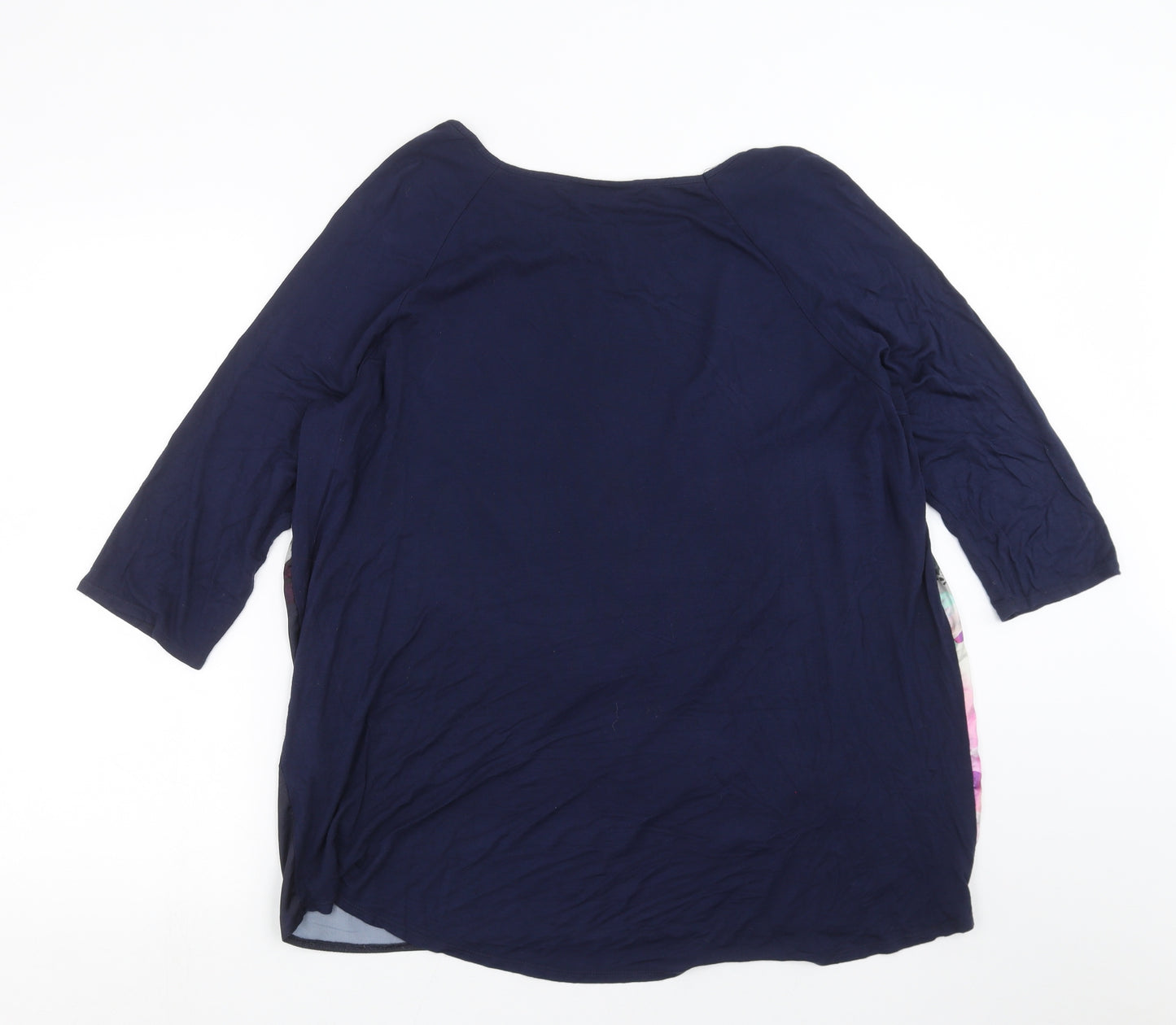 Wallis Womens Blue Floral  Basic Blouse Size 18