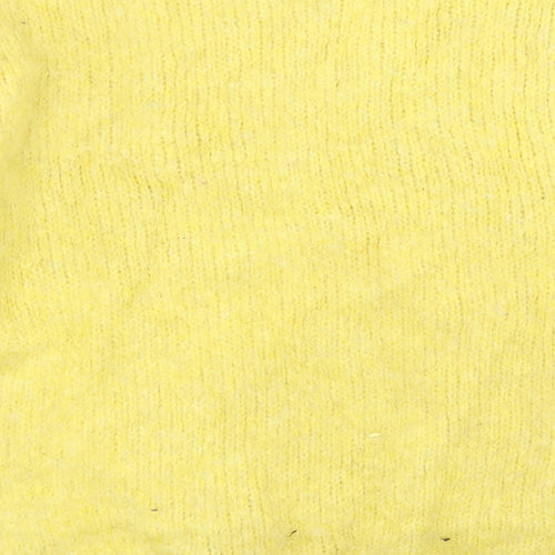 New Look Womens Yellow  Knit Pullover Jumper Size L