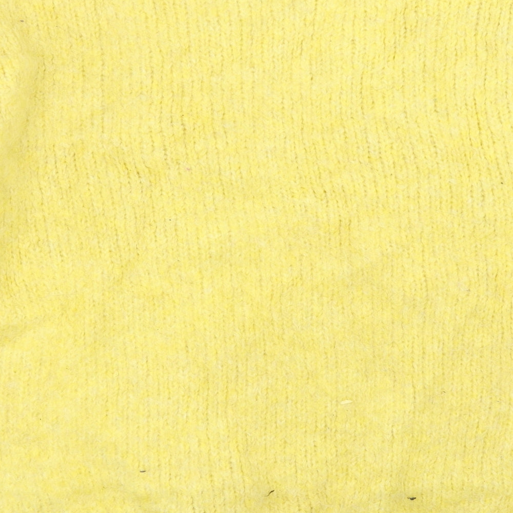 New Look Womens Yellow  Knit Pullover Jumper Size L