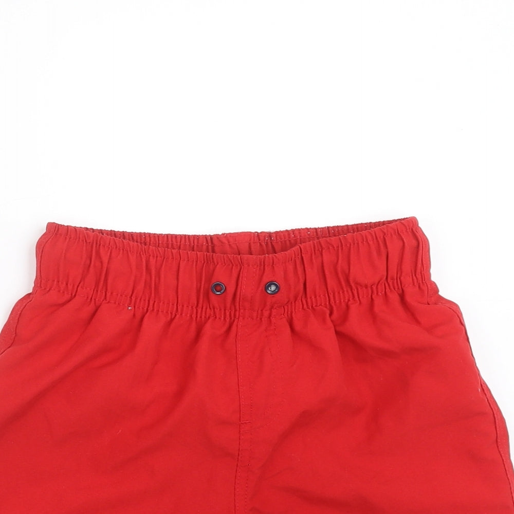 Primark Boys Red   Bermuda Shorts Size 9-10 Years - swim short