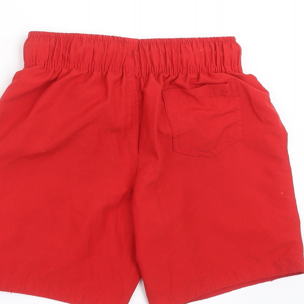 Primark Boys Red   Bermuda Shorts Size 9-10 Years - swim short