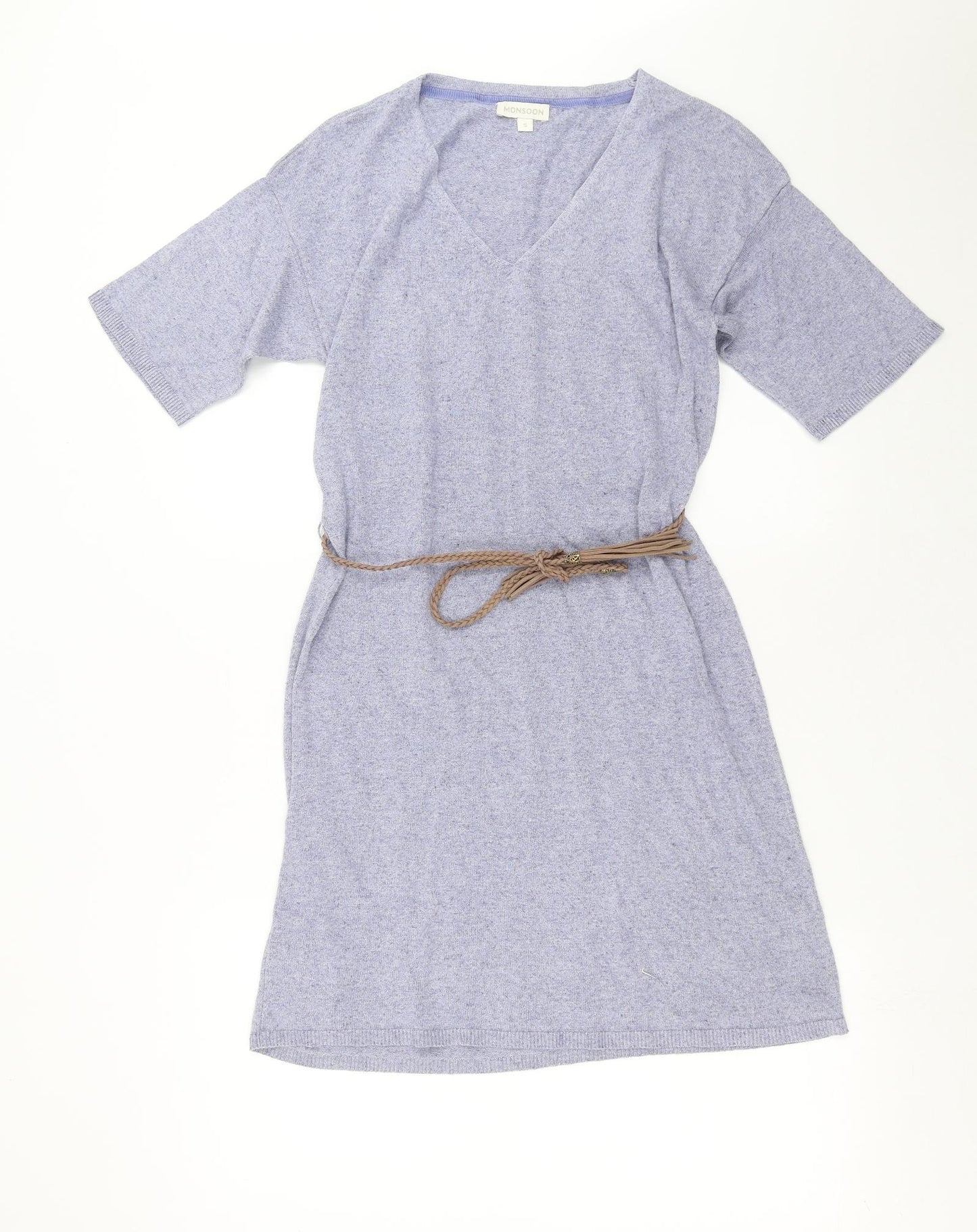 Monsoon Womens Blue  Knit Jumper Dress  Size S