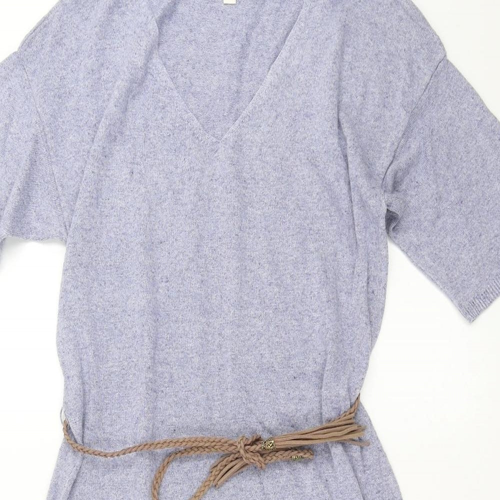 Monsoon Womens Blue  Knit Jumper Dress  Size S