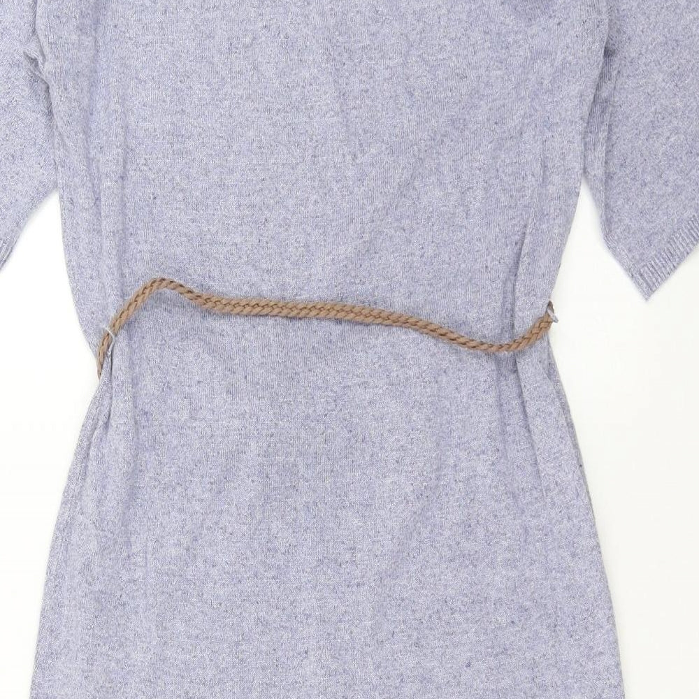 Monsoon Womens Blue  Knit Jumper Dress  Size S