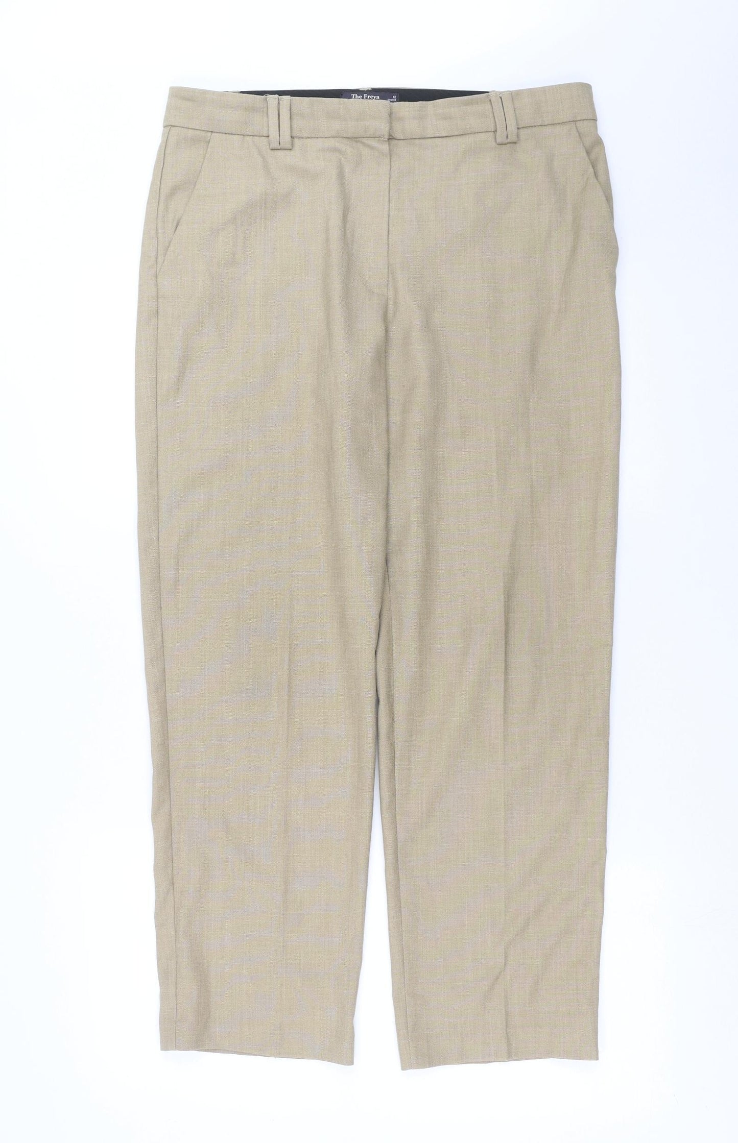 Marks and Spencer Womens Beige   Trousers  Size 12 L28 in