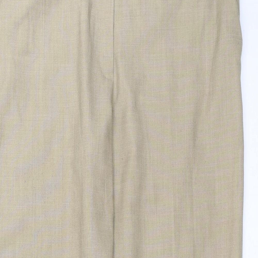 Marks and Spencer Womens Beige   Trousers  Size 12 L28 in