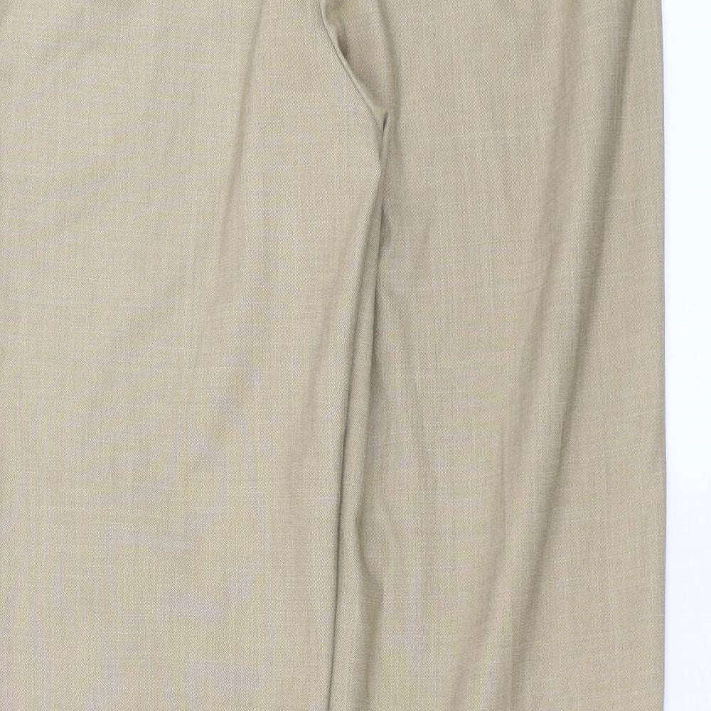 Marks and Spencer Womens Beige   Trousers  Size 12 L28 in