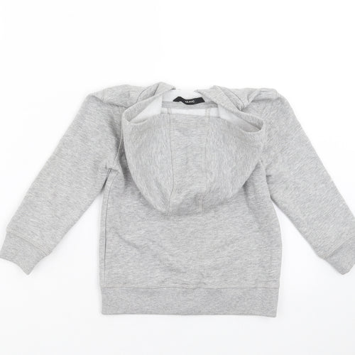 George Boys Grey   Full Zip Hoodie Size 3-4 Years