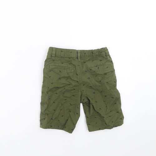 Primark Boys Green   Chino Shorts Size 5-6 Years - dinosaur