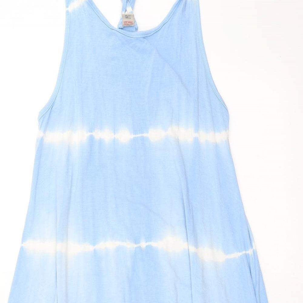TU Girls Blue Striped  Trapeze & Swing  Size 10 Years