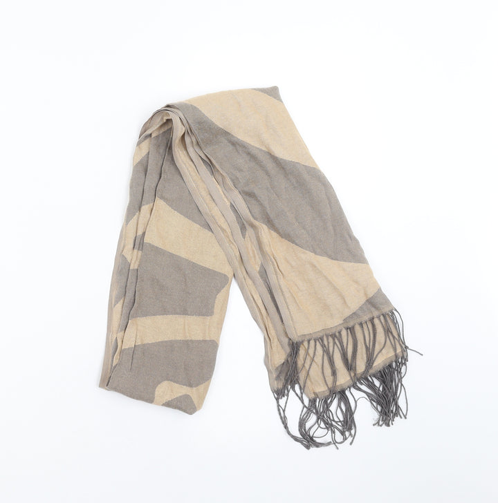 Preworn Womens Beige Geometric   Shawl/Wrap