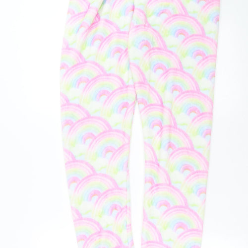 NEXT Girls Pink    Pyjama Pants Size 15 Years  - rainbows