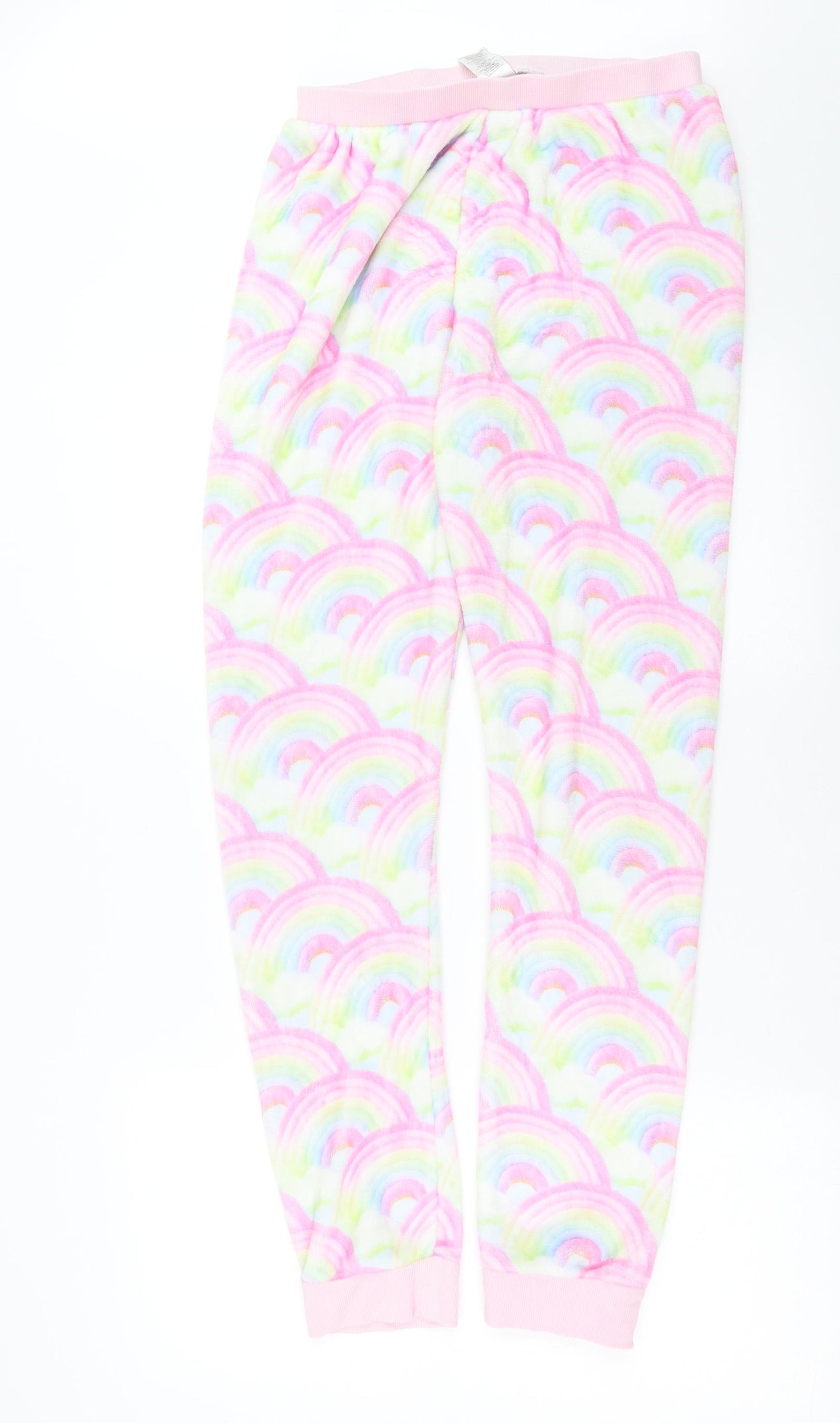 NEXT Girls Pink    Pyjama Pants Size 15 Years  - rainbows