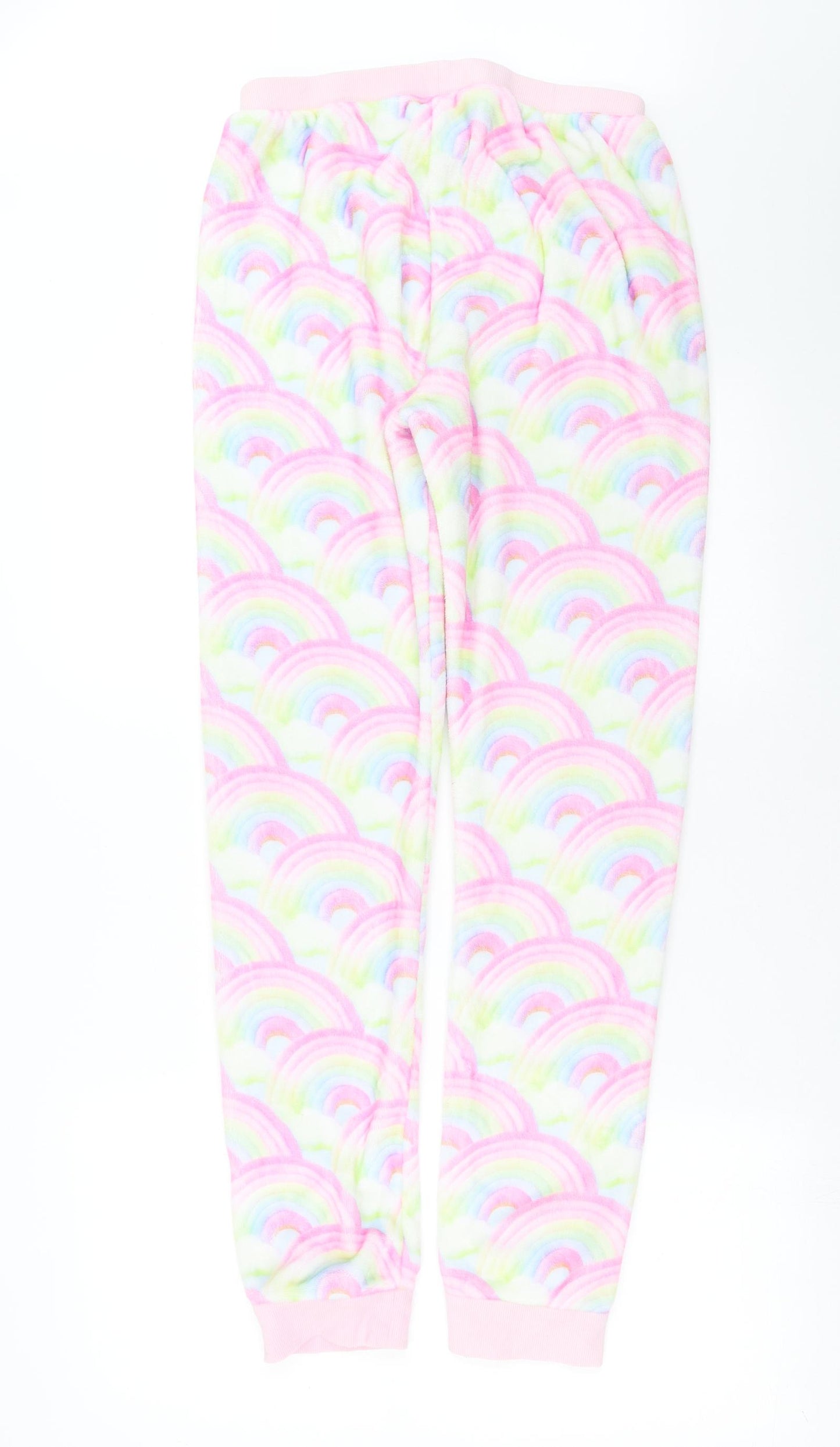 NEXT Girls Pink    Pyjama Pants Size 15 Years  - rainbows