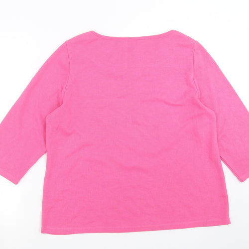 Love Leisure Womens Pink   Pullover Jumper Size 18