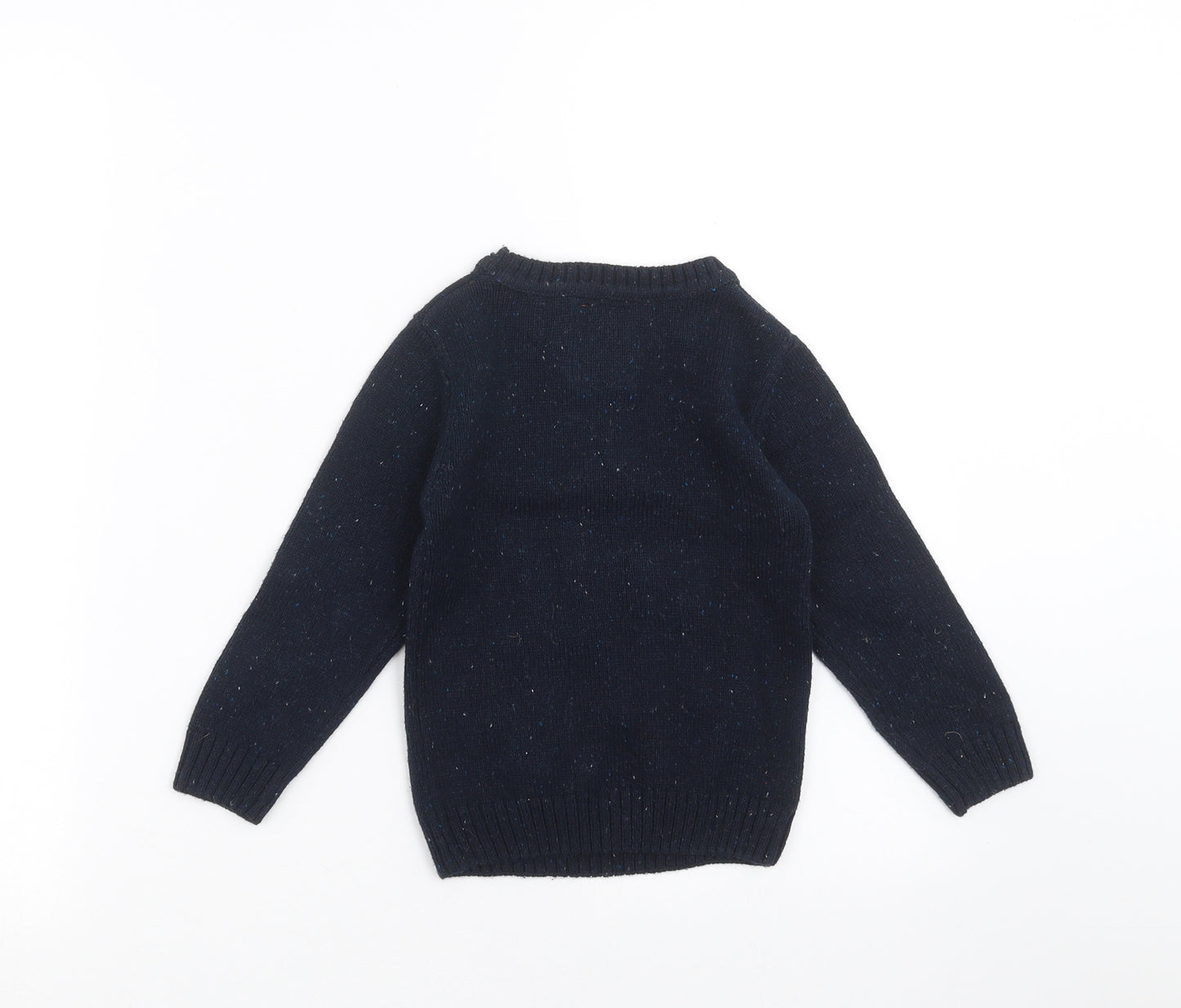 TU Boys Blue  Knit Pullover Jumper Size 2-3 Years  - christmas